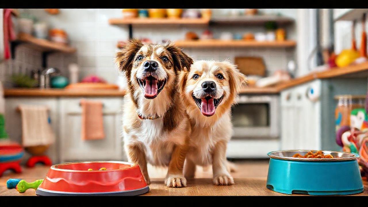 Un perro feliz en un hogar alegre