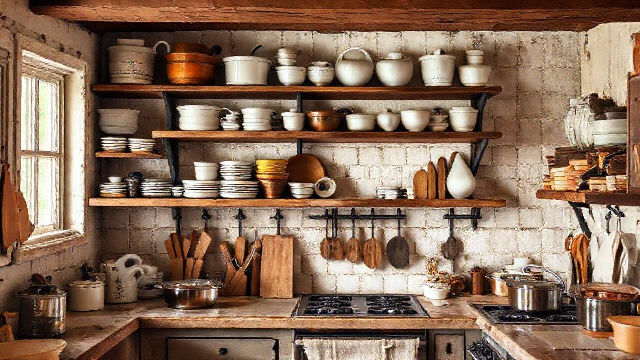 Cocina rústica y acogedora