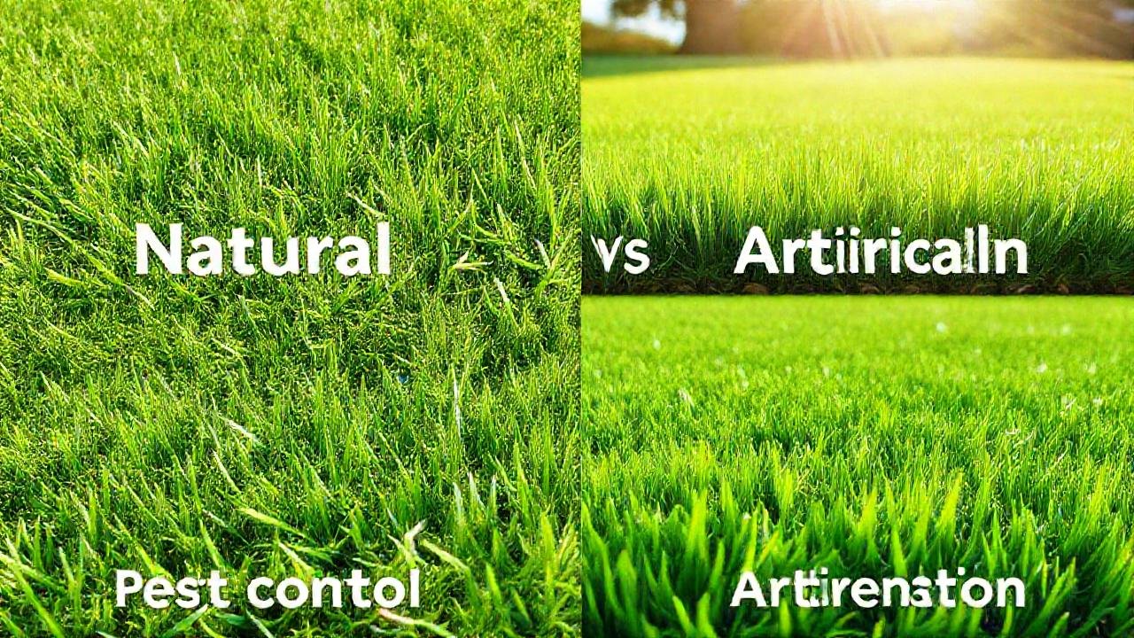 Comparación de césped: natural vs artificial
