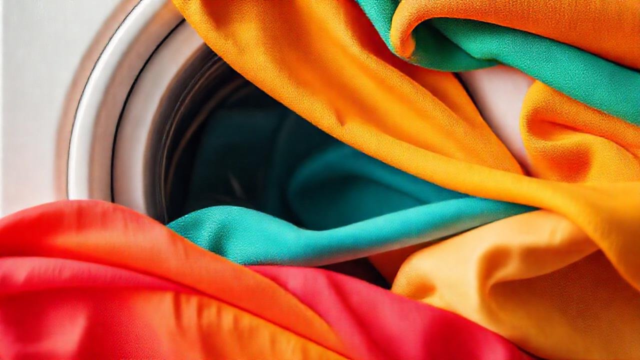 Textiles vibrantes se lavan en estudio