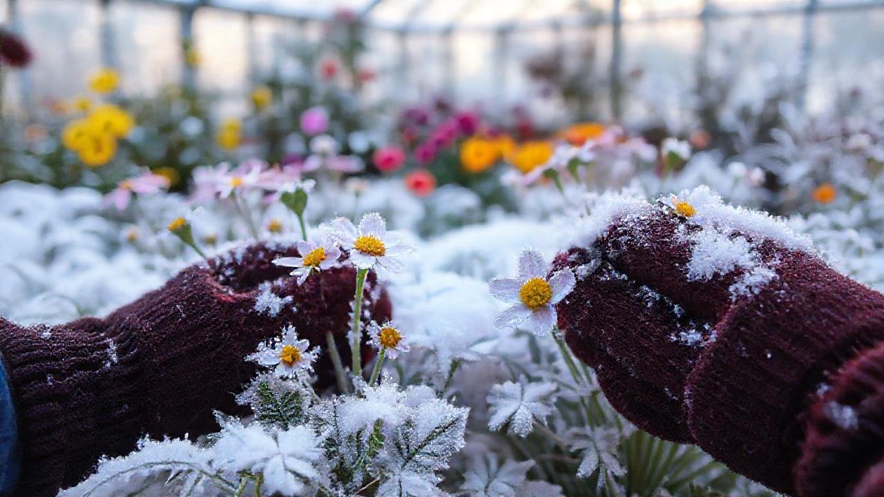 Jardín invernal: belleza protegida y vibrante