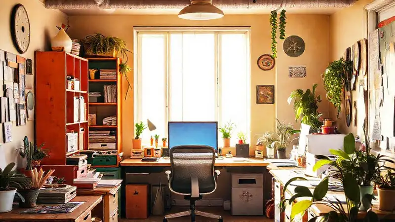 Un espacio de trabajo creativo y sostenible
