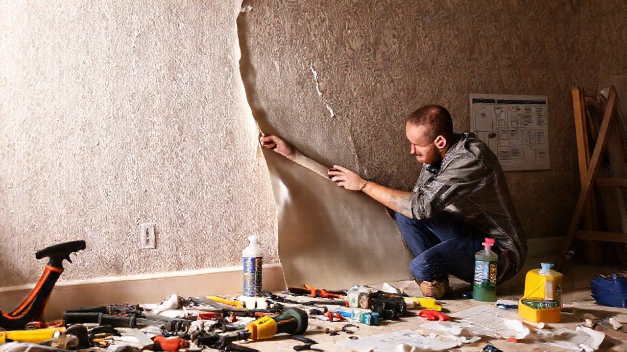 Eliminar papel pintado genera frustración y limpieza