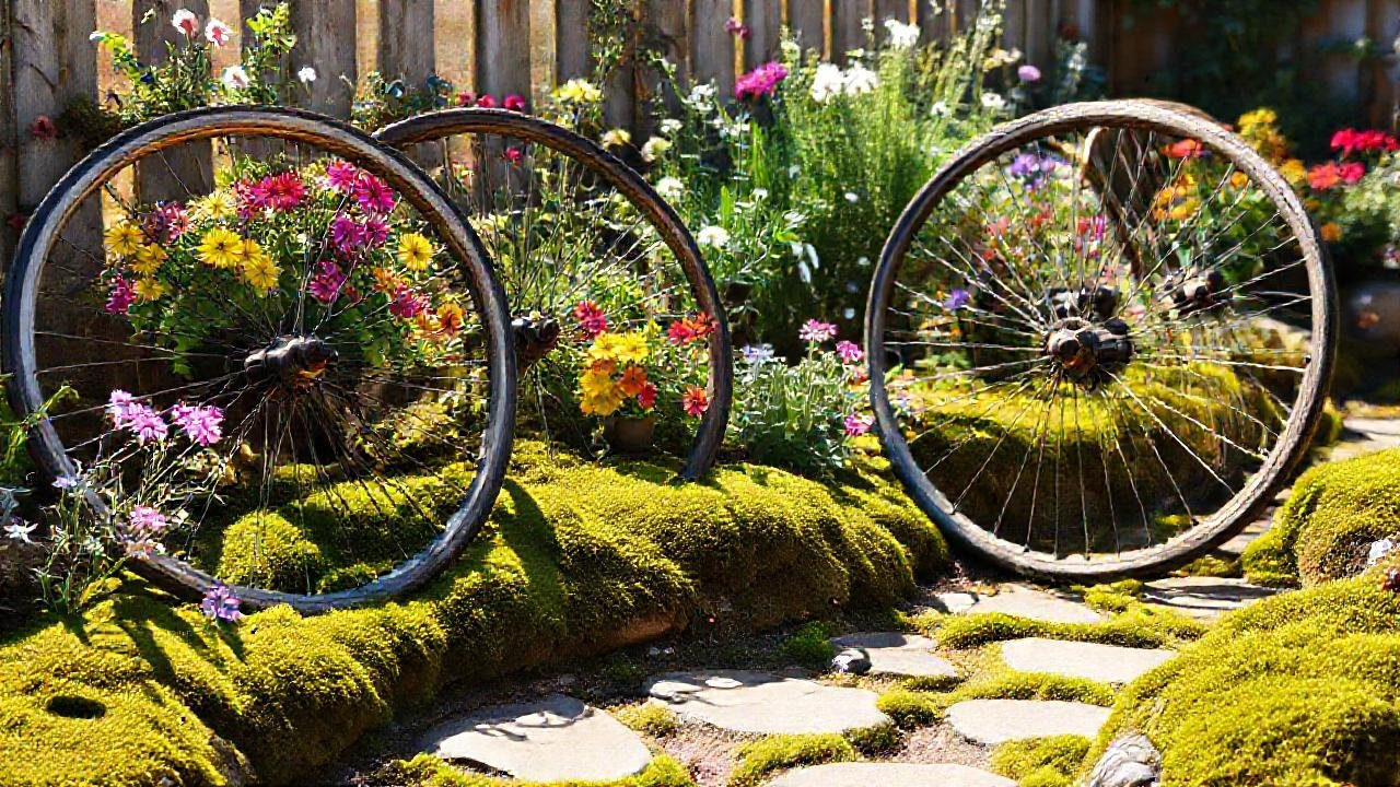 Un jardín rústico y encantador florece