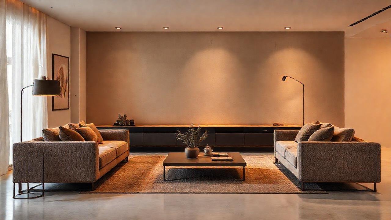 Un salón moderno, elegante y minimalista