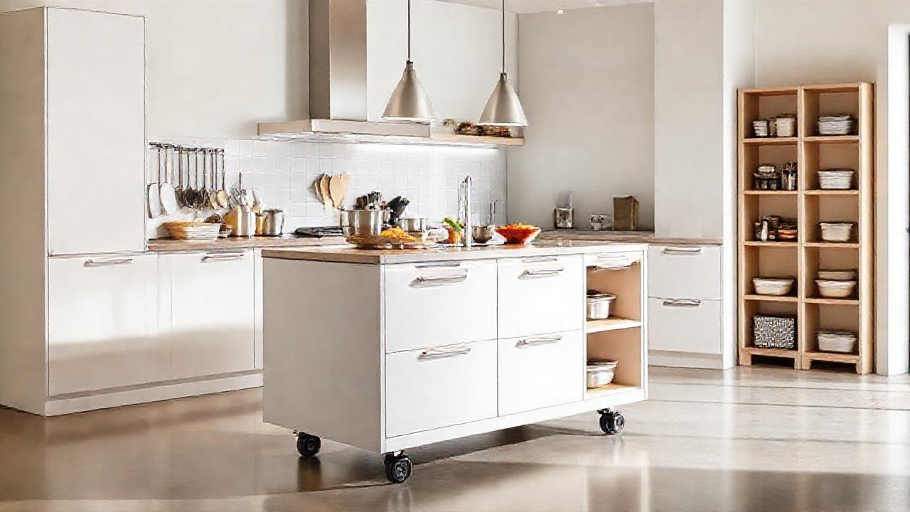 Isla de cocina moderna y funcional