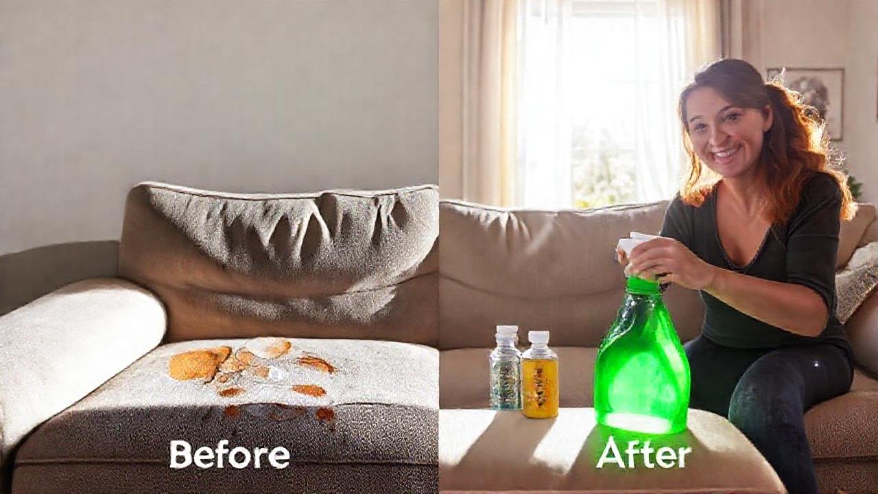 Limpiar el sofá crea ambiente acogedor