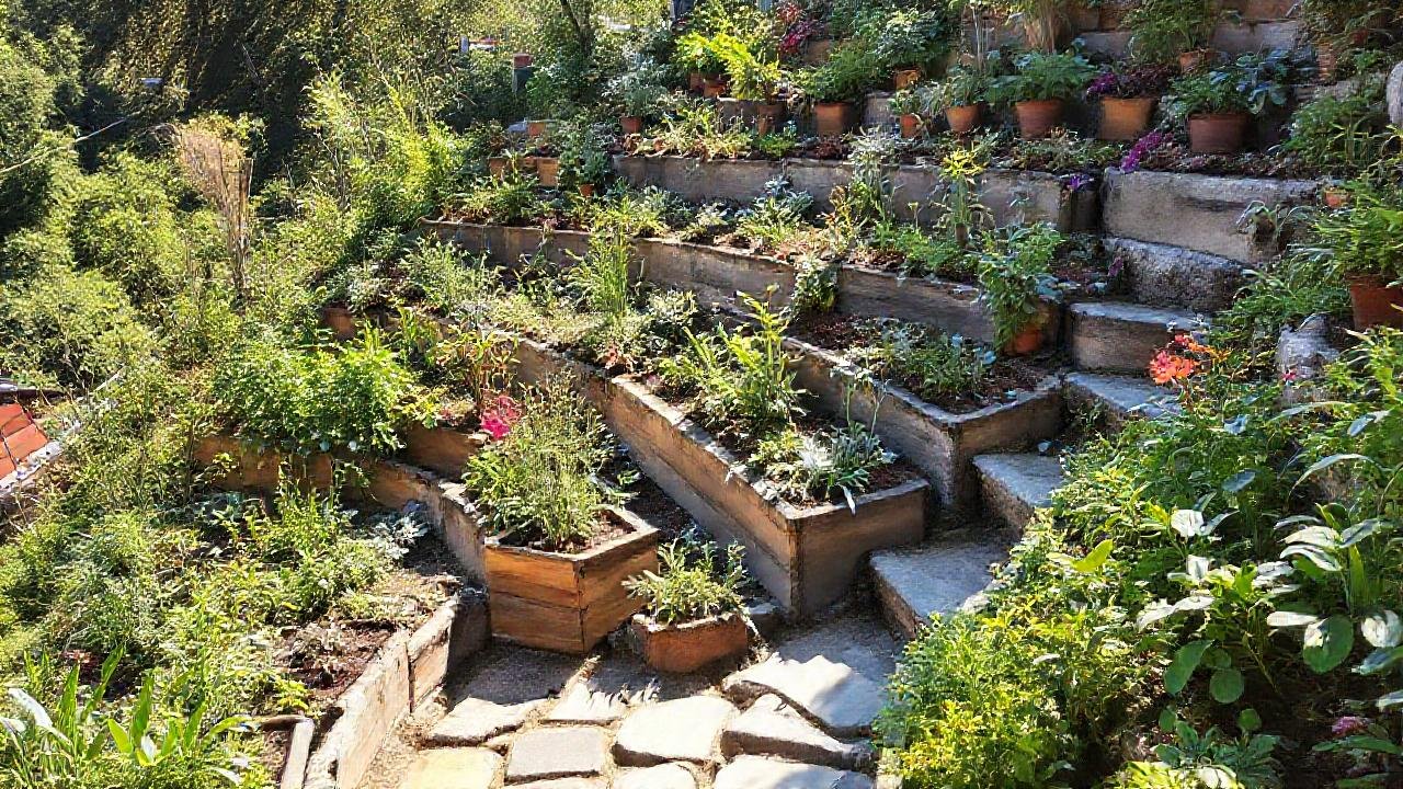 Un jardín terraza ecológico y vibrante