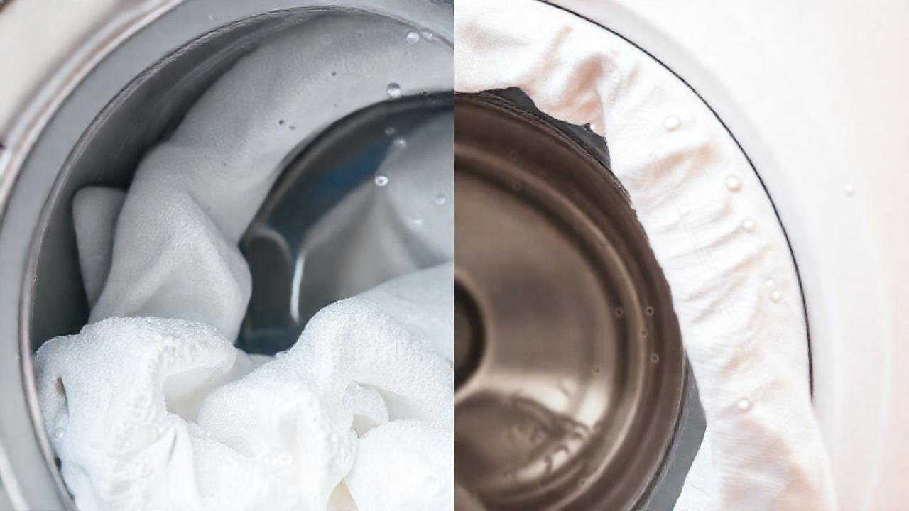 Detergente blanco, limpieza vibrante y fresca