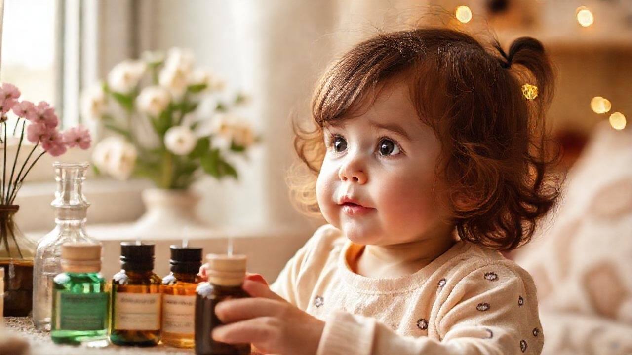 Un niño encantador en colores pastel