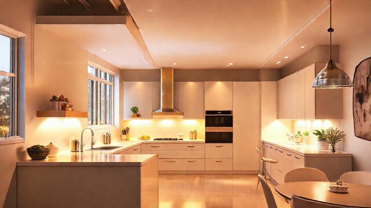 Cocina moderna y luminosa, acogedora y elegante