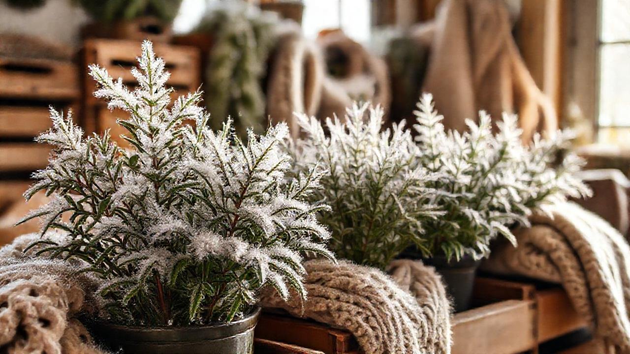 Plantas invernales crean un encanto acogedor